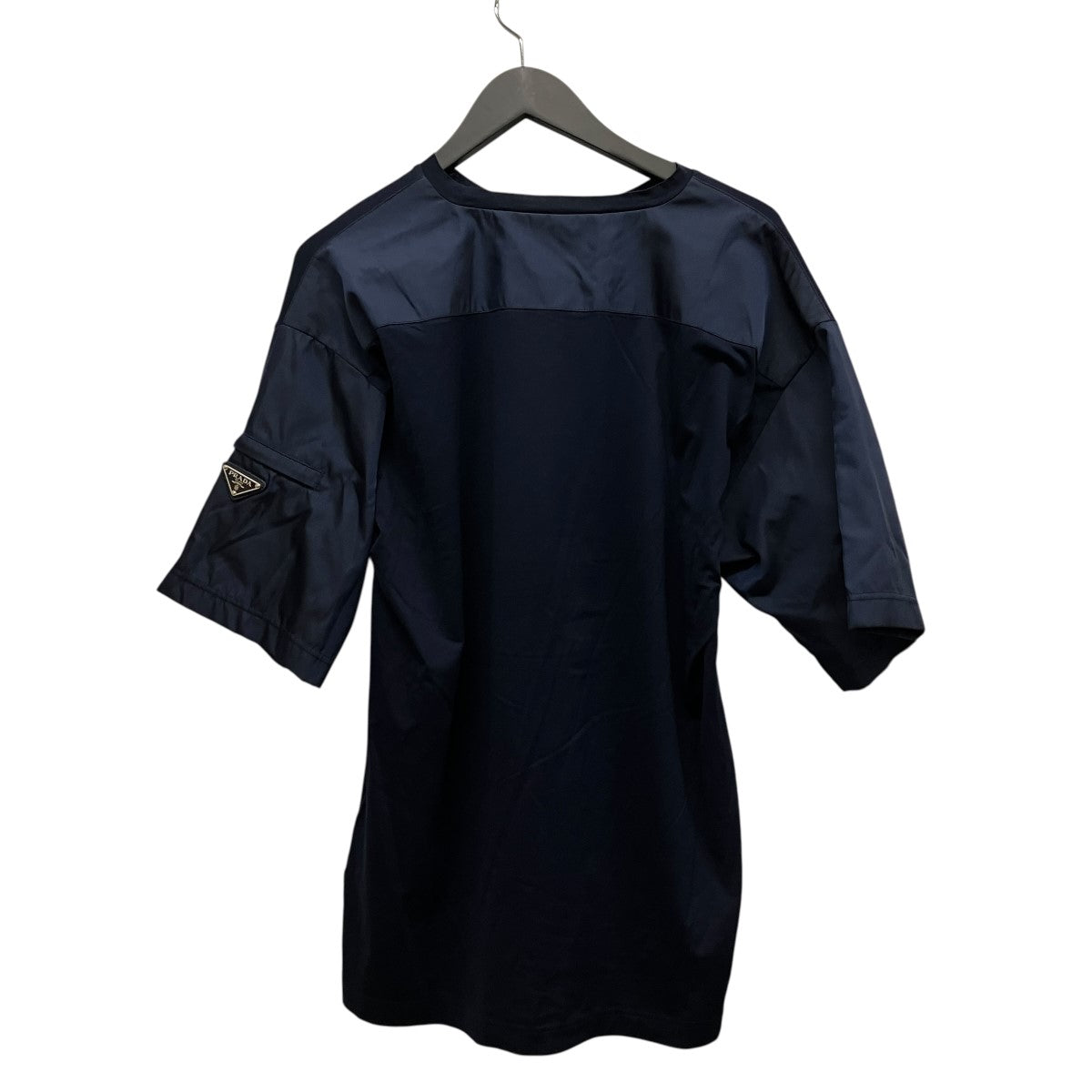 トライアングルプレートナイロン切替TシャツUJN710