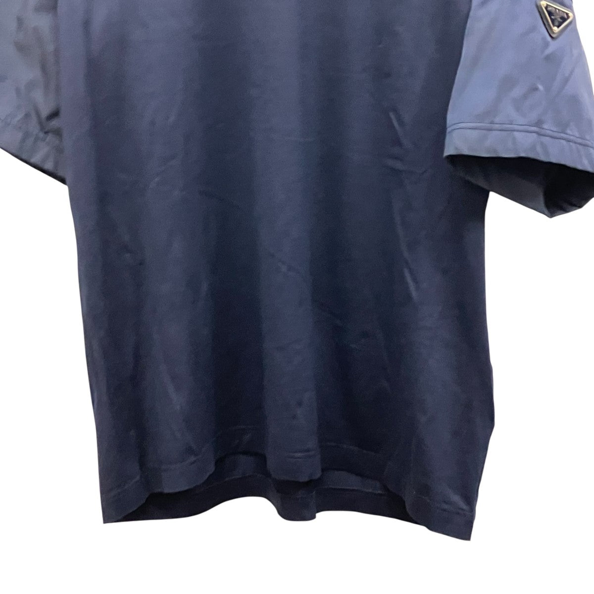 トライアングルプレートナイロン切替TシャツUJN710