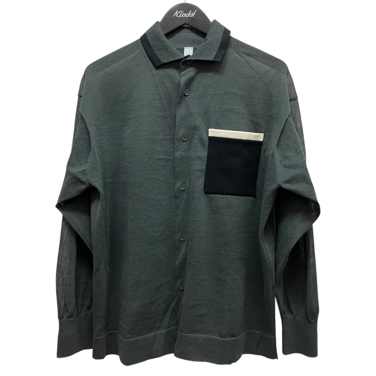 CFCL TC HIGH GAUGE LONG SLEEVE SHIRTポケット長袖シャツCF007KJ192 古着・中古-1枚目のアイテム画像