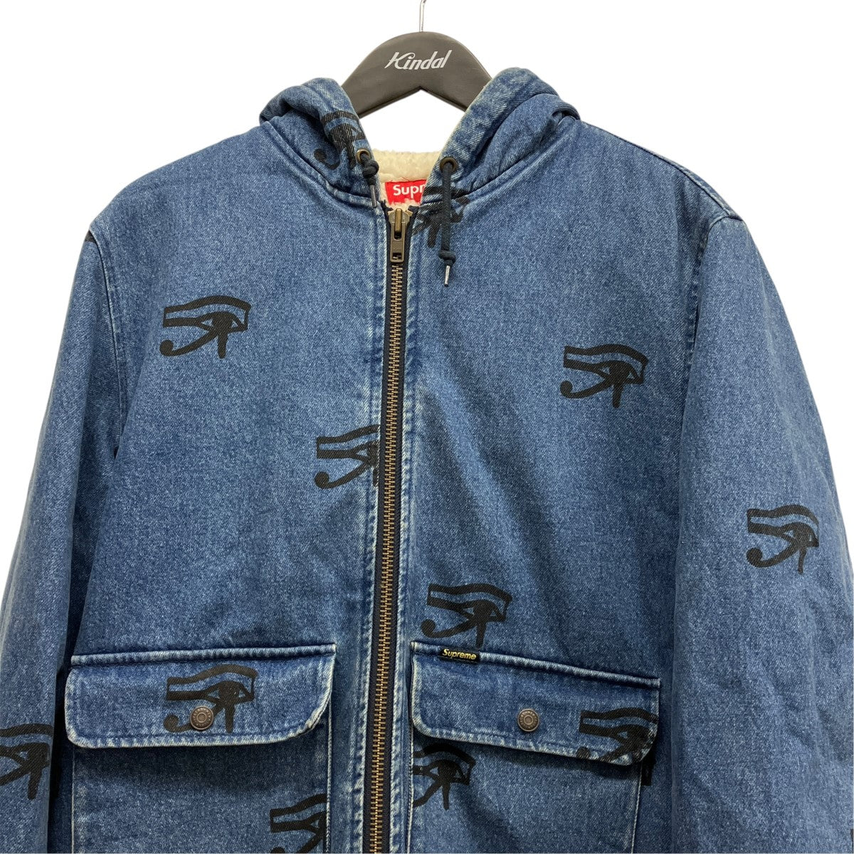13AWHooded Denim Work Jacketフーデットボアデニムジャケット