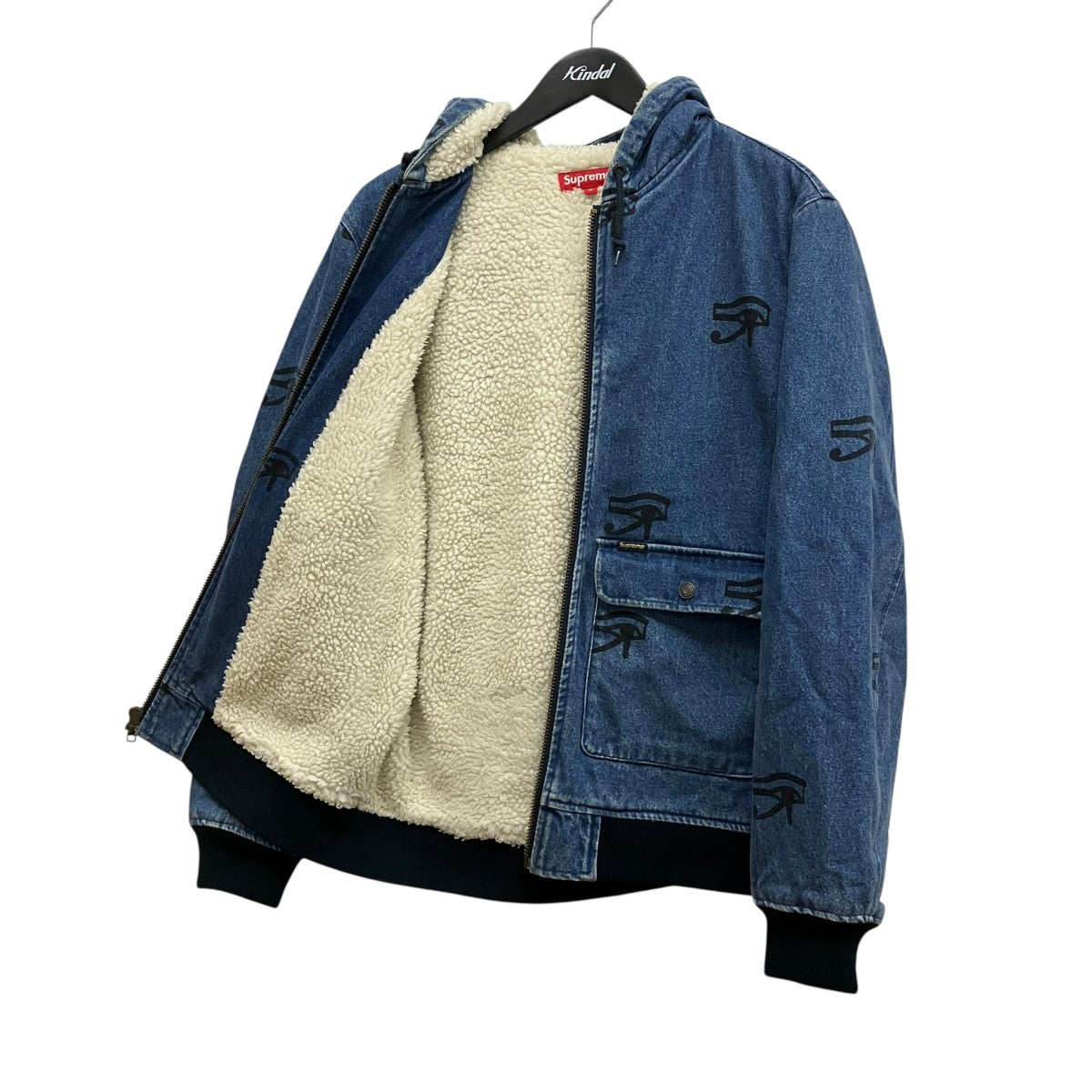 13AWHooded Denim Work Jacketフーデットボアデニムジャケット