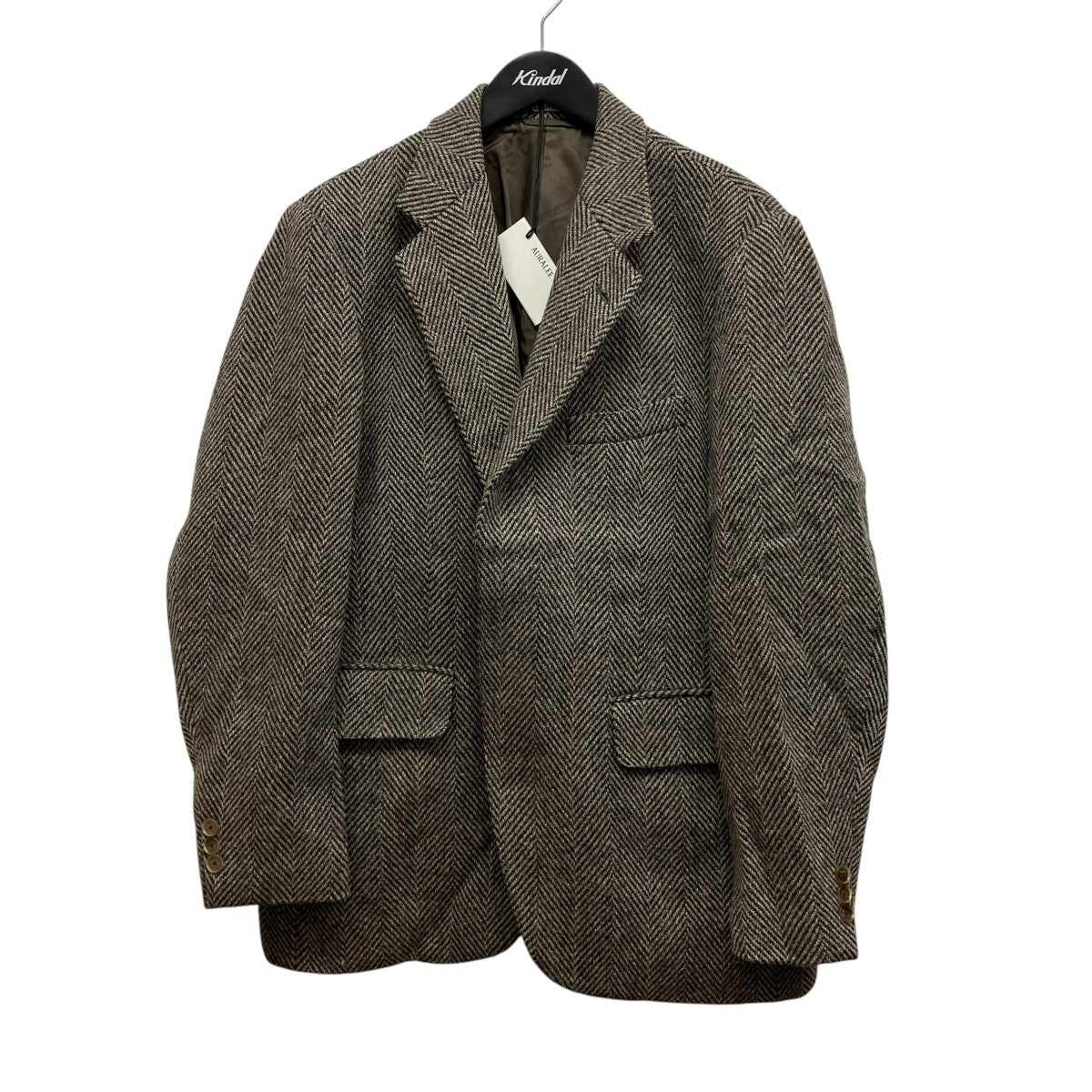 24AWラマシェットランドウールツイードジャケットA24AJ02LS LAMA SHETLAND WOOL TWEED OVER JACKET