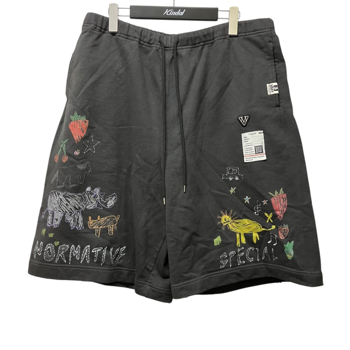 Maison MIHARA YASUHIRO 26SSKIDS DOUBLE SHORTSプリントスウェットハーフパンツJ16SP773-0 古着・中古-1枚目のアイテム画像