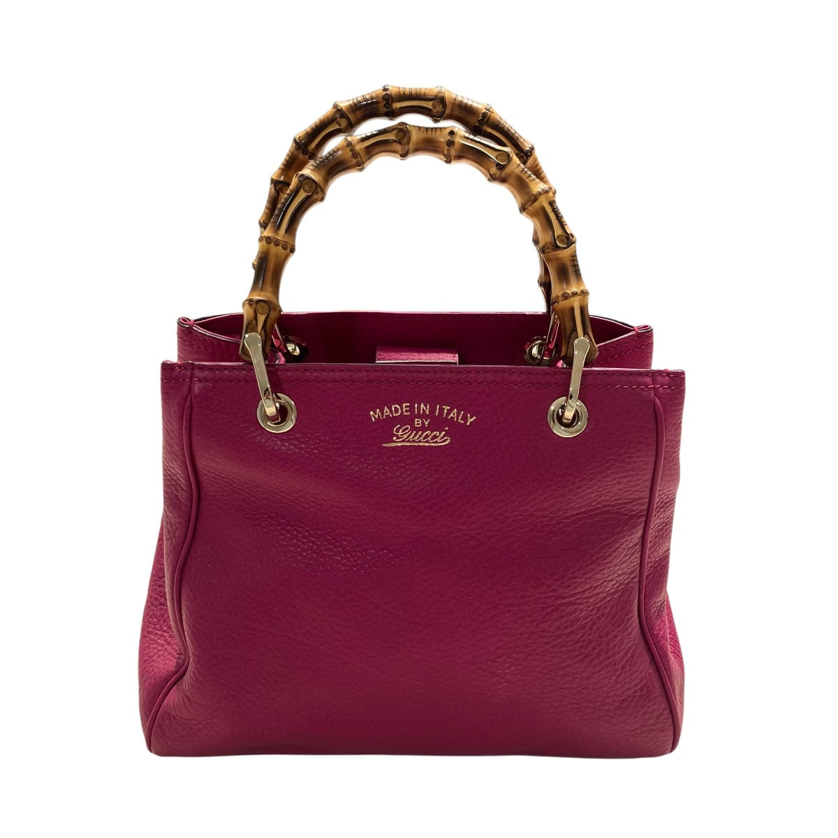 GUCCI バンブーハンドルレザーハンドバッグ336032 古着・中古-2枚目のアイテム画像