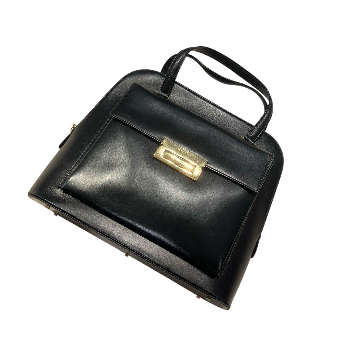 Salvatore Ferragamo レザーハンドバッグ 古着・中古-1枚目のアイテム画像