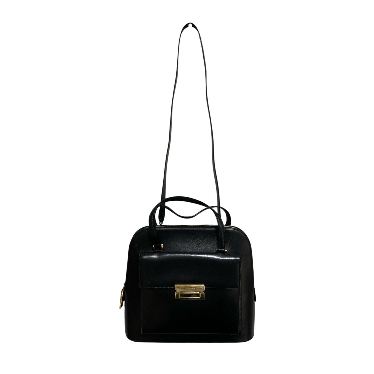 Salvatore Ferragamo レザーハンドバッグ 古着・中古-9枚目のアイテム画像