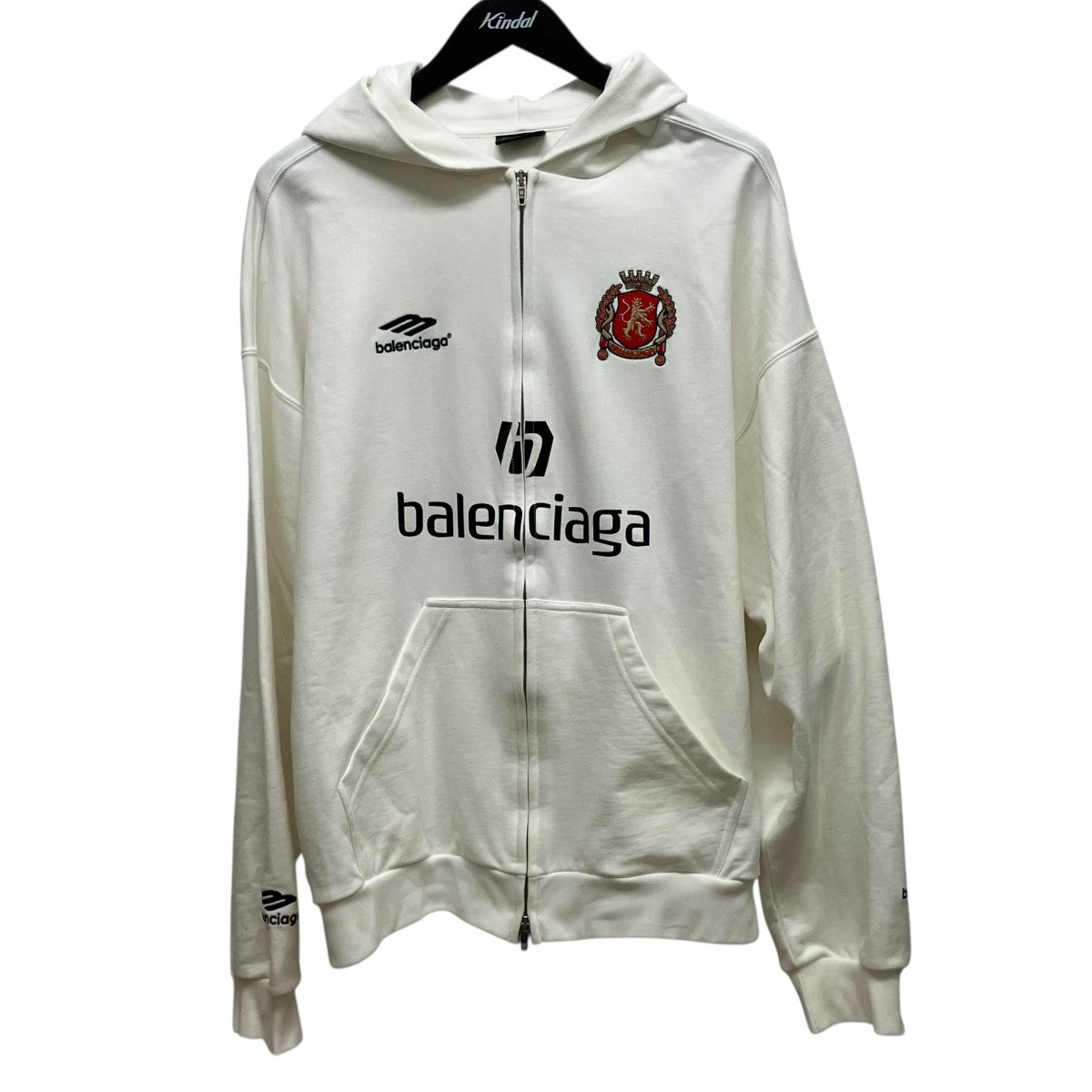 BALENCIAGA(バレンシアガ) Soccer Paris Zip-Hoodieサッカーロゴジップ