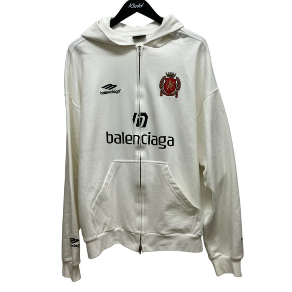 BALENCIAGA(バレンシアガ) Soccer Paris Zip-Hoodieサッカーロゴジップ