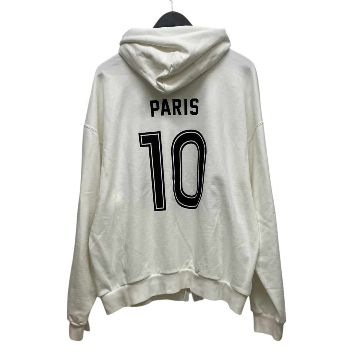 balenciaga ホワイト ロゴパーカー BALENCIAGA(バレンシアガ) Soccer Paris Zip-Hoodieサッカーロゴジップ
