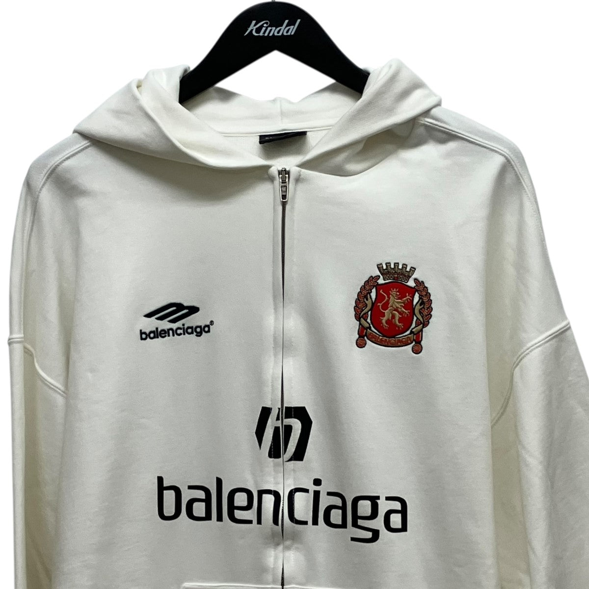 BALENCIAGA(バレンシアガ) Soccer Paris Zip-Hoodieサッカーロゴジップ