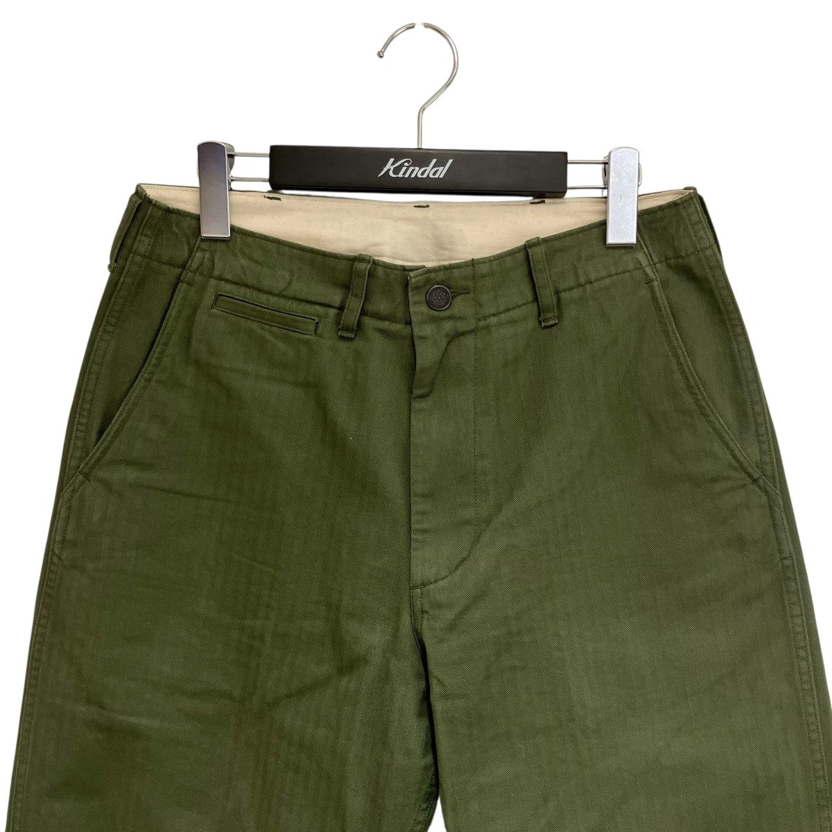 BEAMS PLUS ヘリンボーンストレートパンツ38-23-0126-791 MIL Trousers Herringbone 古着・中古-3枚目のアイテム画像