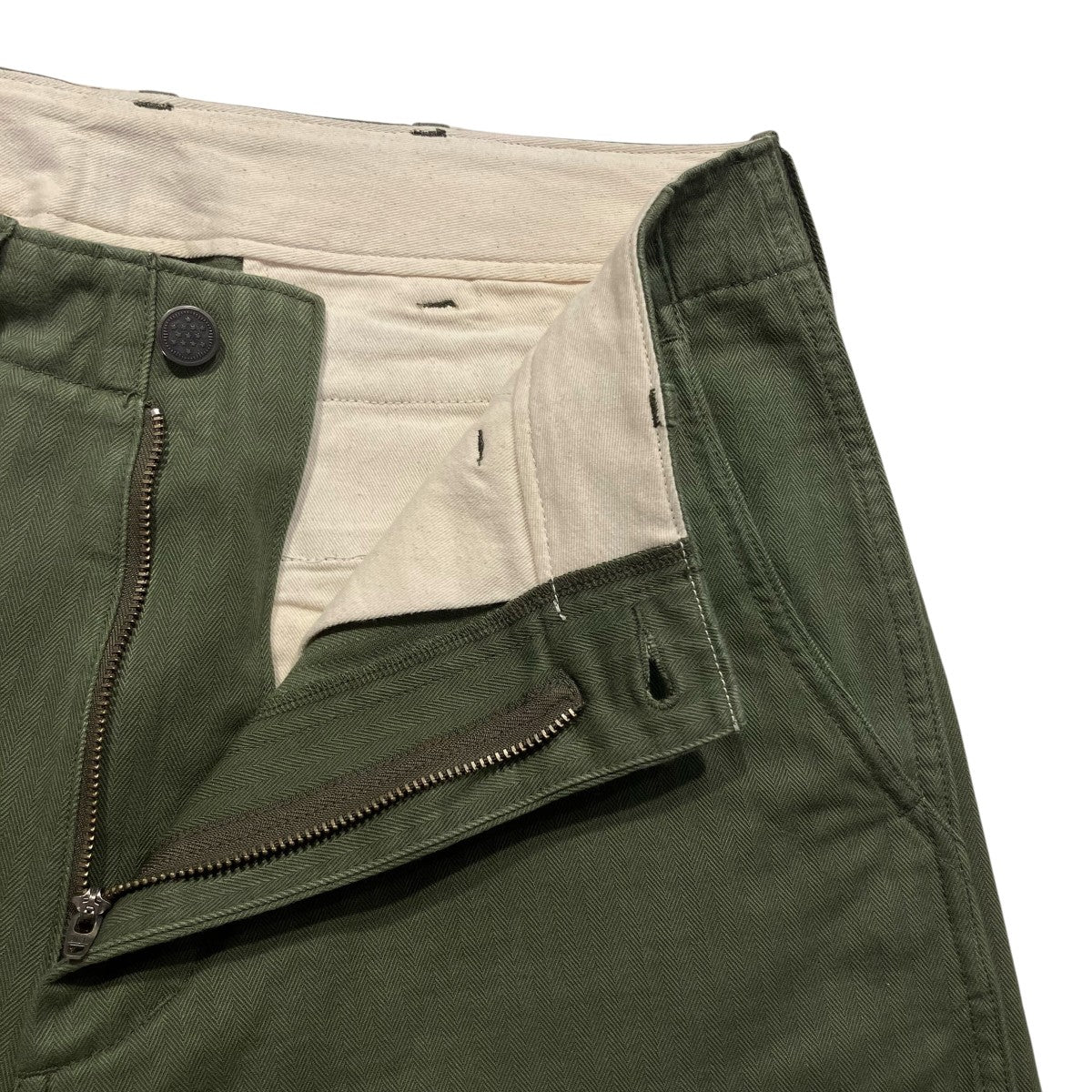 BEAMS PLUS ヘリンボーンストレートパンツ38-23-0126-791 MIL Trousers Herringbone 古着・中古-5枚目のアイテム画像