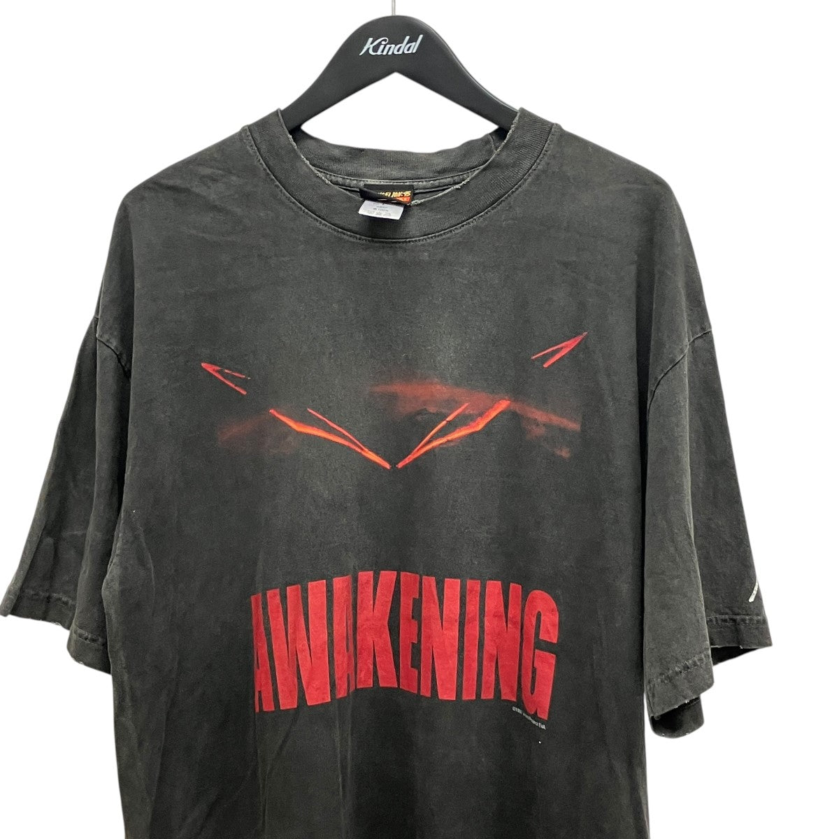 ヴィンテージ加工コットンヘビーウェイトプリントTシャツ