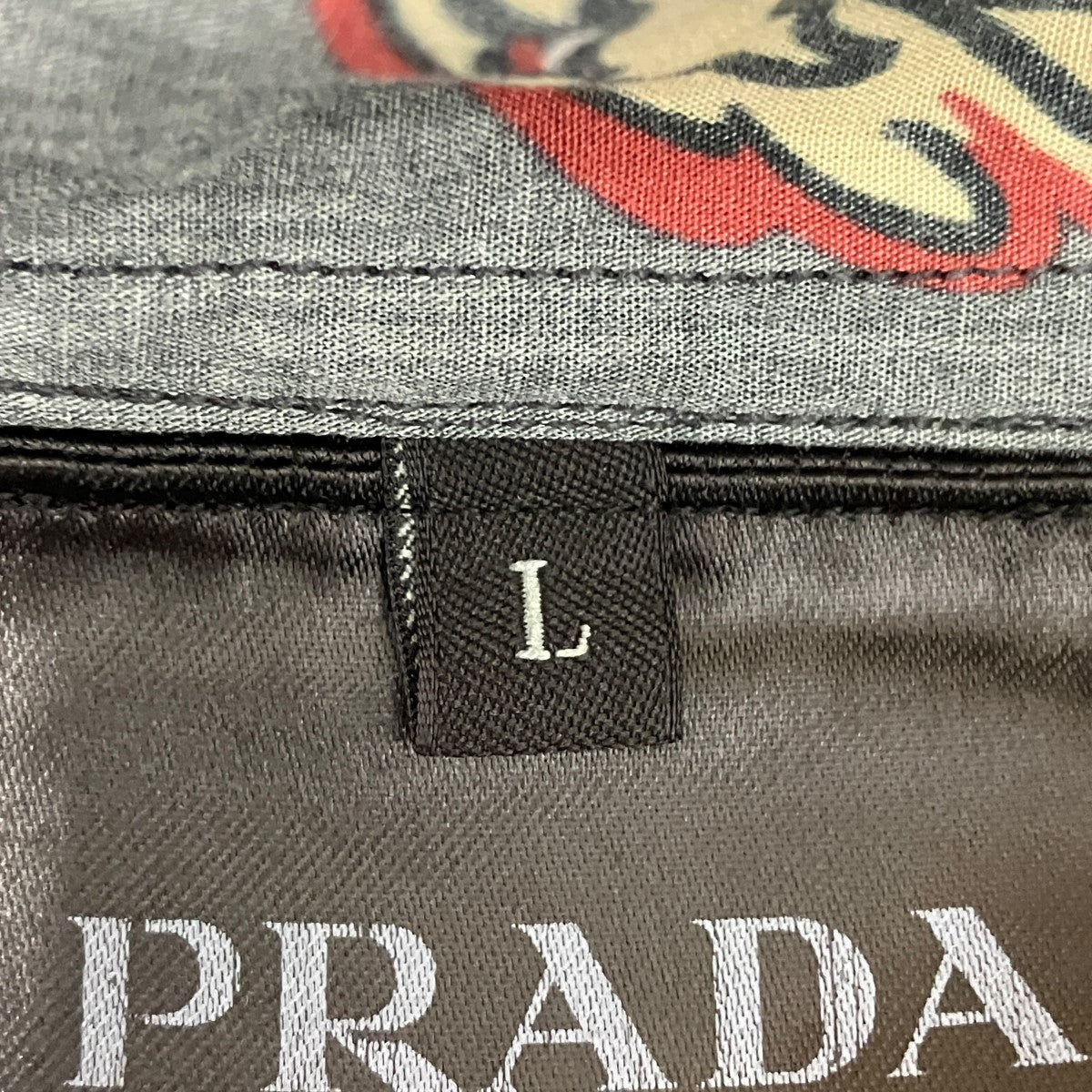 PRADA(プラダ) 総柄半袖シャツUCS305 UCS305 グレー サイズ L｜【公式