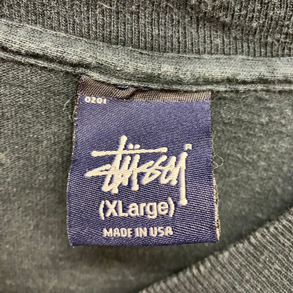 stussy 紺タグプリントカットソー 古着・中古-6枚目のアイテム画像