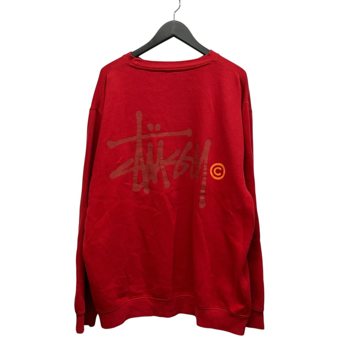 stussy 紺タグバックプリントプリントスウェット 古着・中古-2枚目のアイテム画像