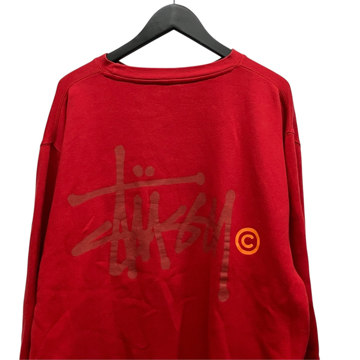 stussy 紺タグバックプリントプリントスウェット 古着・中古-4枚目のアイテム画像