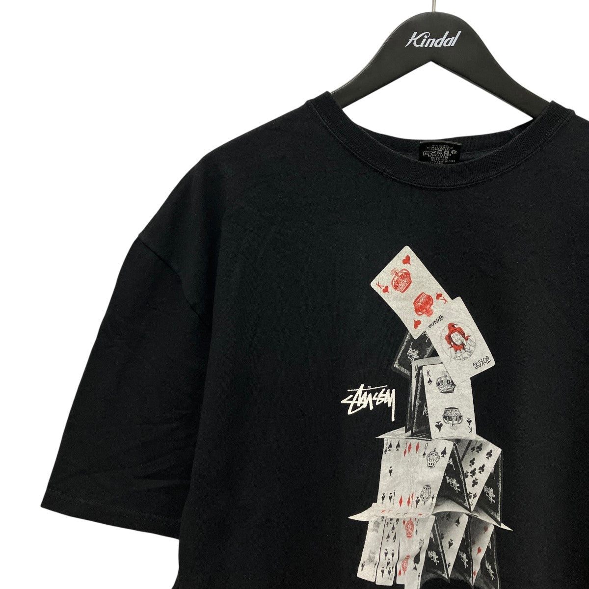 stussy(ステューシー) トランプタワープリントTシャツ ブラック サイズ