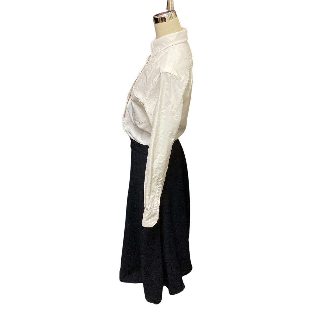 Thom Browne 2PLY FRESCO HIGHWAIST A-LINE SHIRT DRESS2 PLY フレスコ ハイウェスト Aライン ビローザニー シャツドレスFDSC75C-00473415 古着・中古-3枚目のアイテム画像
