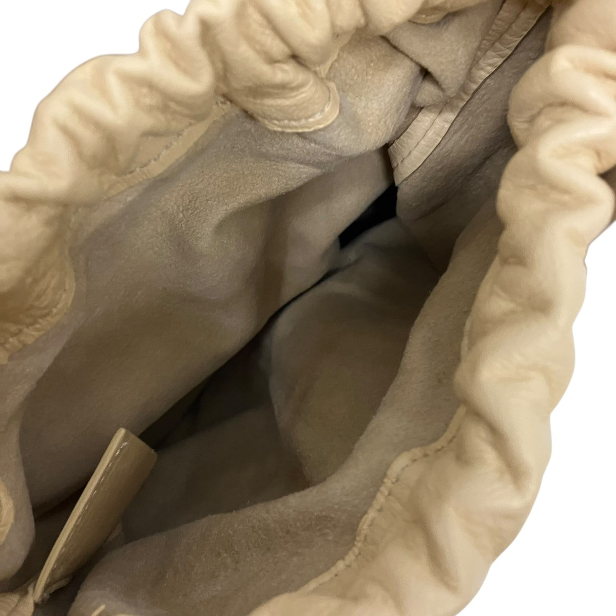 JIL SANDER CURVE SMALL巾着バッグ付きレザーショルダーバッグ 古着・中古-6枚目のアイテム画像