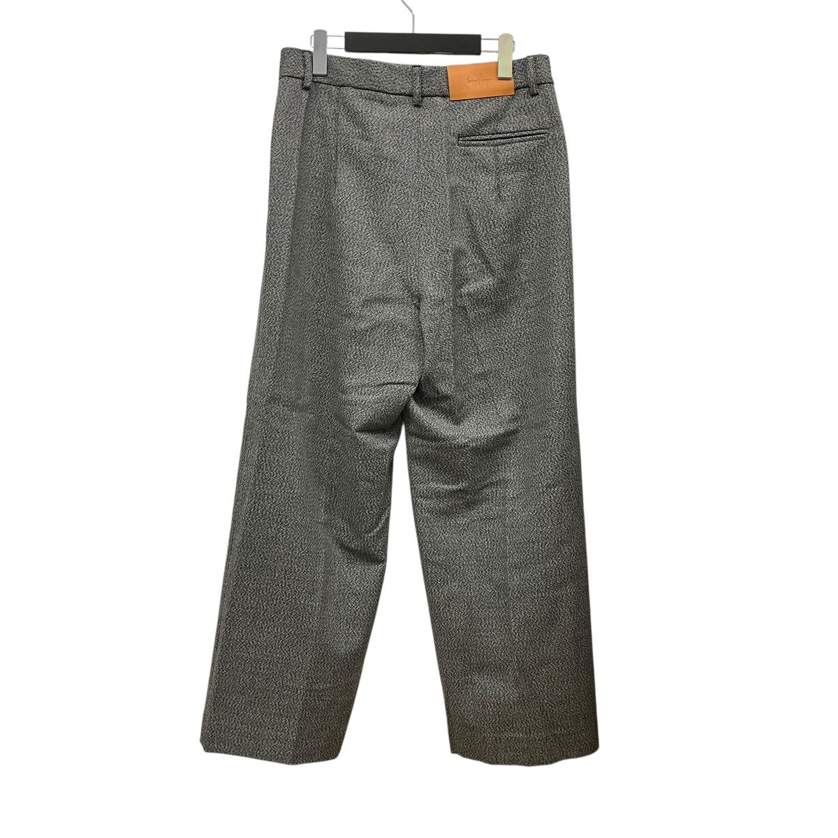 SAICO TROUSERSツイードタックワイドスラックス