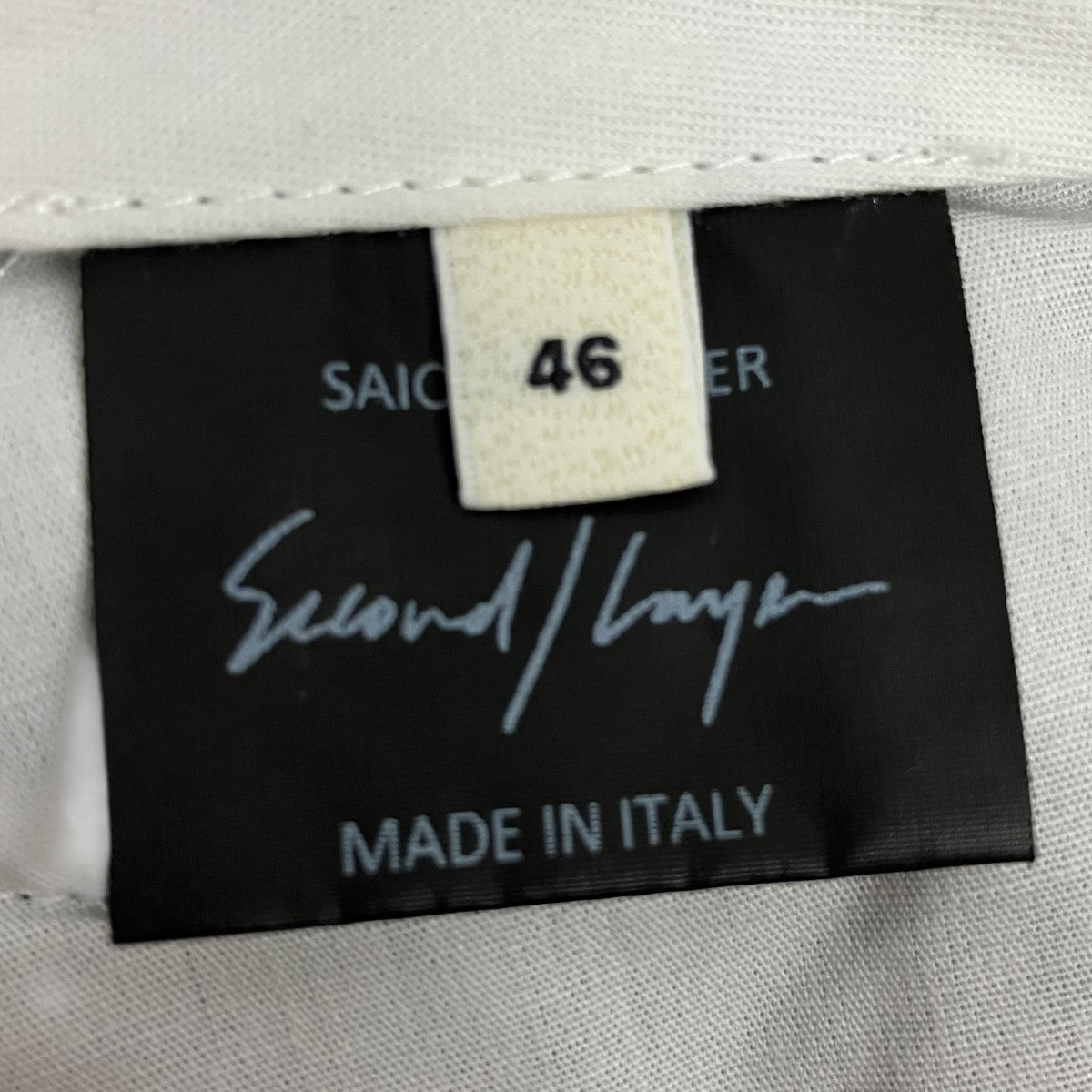 SAICO TROUSERSツイードタックワイドスラックス