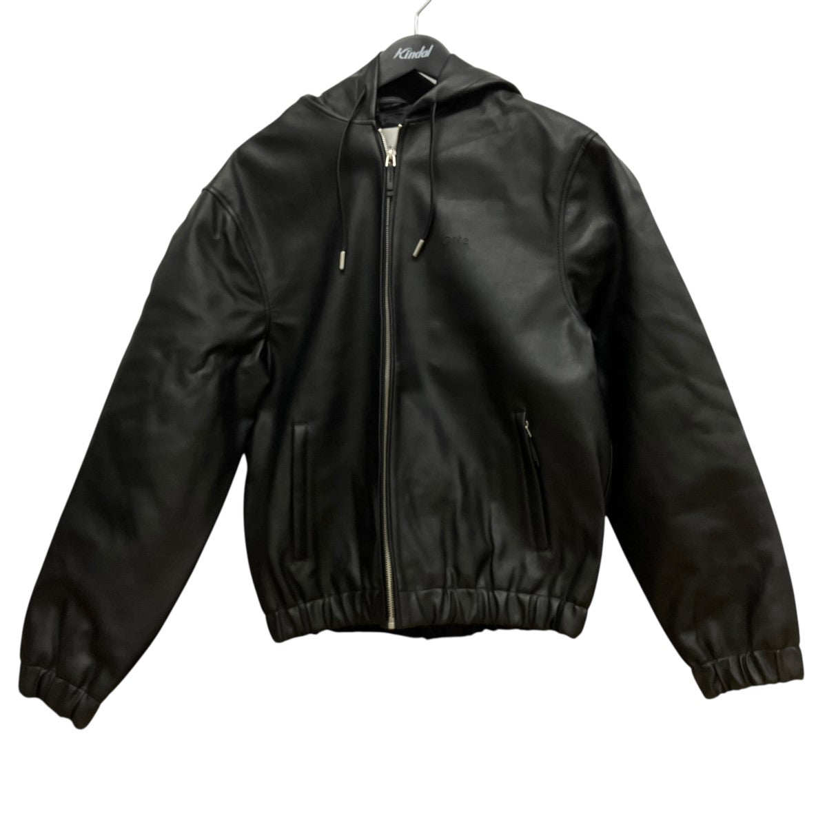 Jonah Hooded JacketフーデッドフェイクレザージャケットSS24-111J
