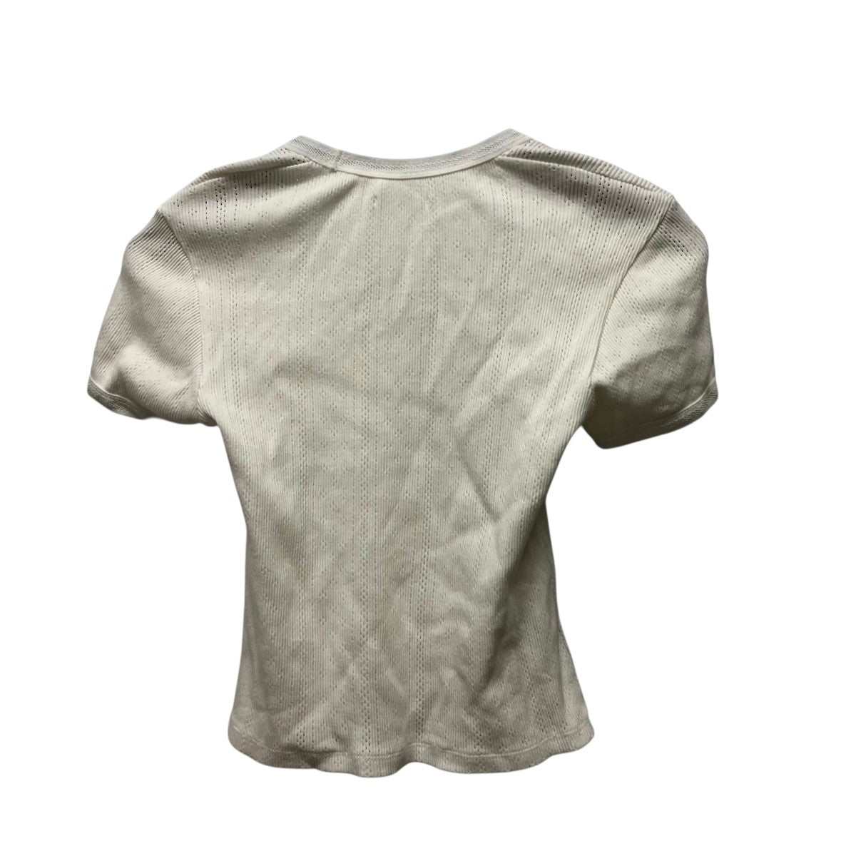 FUMIKA UCHIDA Eyelet Rib Stitch Square-neck T-shirtステッチスクエアネックTシャツFU-V-UW005 古着・中古-2枚目のアイテム画像