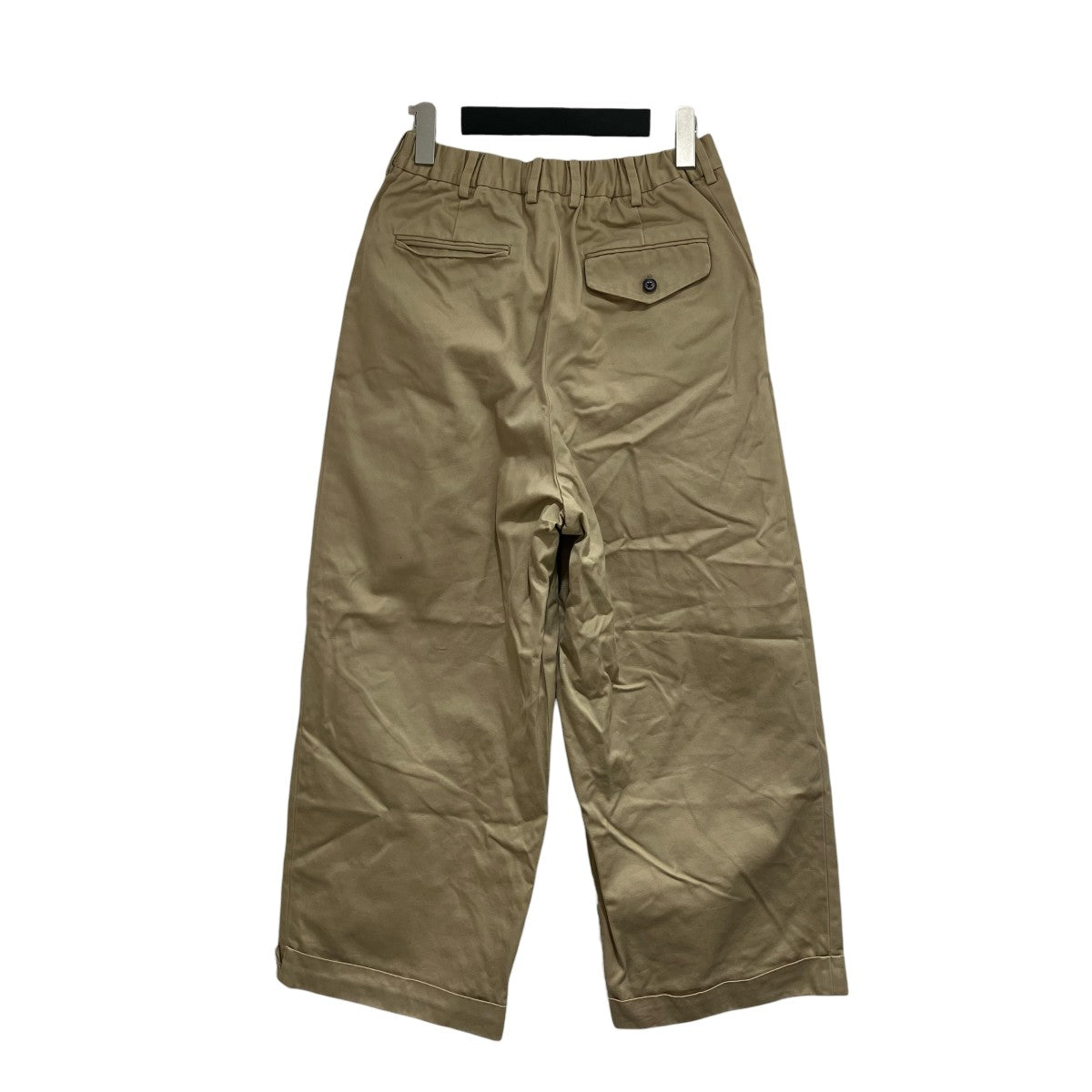 MARKAWARE(マーカウェア) PLEATED WIDE TROUSERS ORGANIC COTTON TWILL