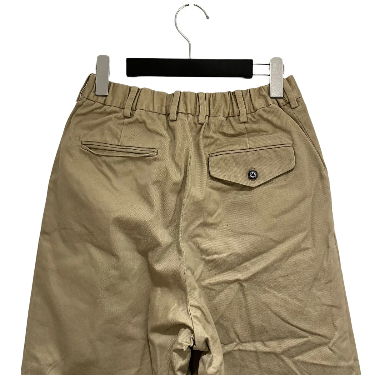 MARKAWARE PLEATED WIDE TROUSERS ORGANIC COTTON TWILLオーガニックコットンワイドタックパンツA22B-04PT01C 古着・中古-4枚目のアイテム画像