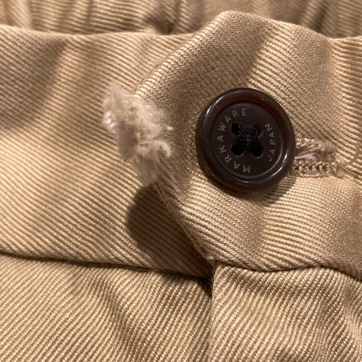 MARKAWARE PLEATED WIDE TROUSERS ORGANIC COTTON TWILLオーガニックコットンワイドタックパンツA22B-04PT01C 古着・中古-6枚目のアイテム画像