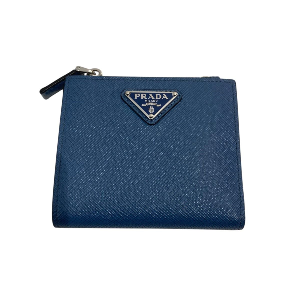 PRADA トライアングルプレート二つ折り財布 古着・中古-2枚目のアイテム画像