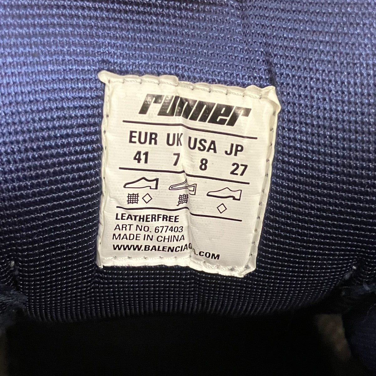 BALENCIAGA RUNNERスニーカー677403 古着・中古-6枚目のアイテム画像