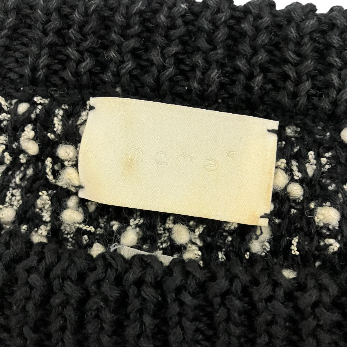 シャギースリーブ切替ニットMM13AW-KN034