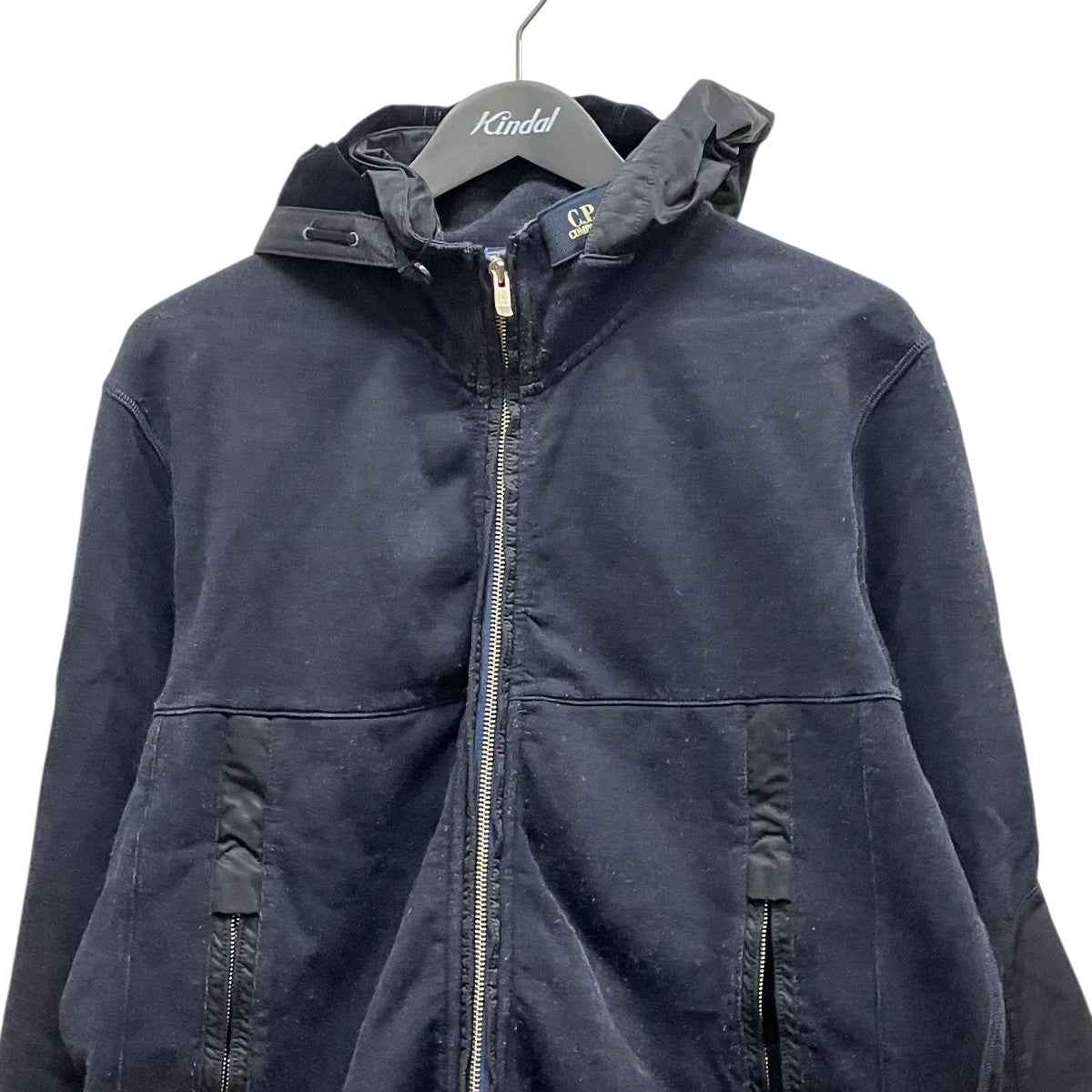 CORNELIANI ID コルネリアーニ エルボーパッチ ネイビー ジャケット C．P COMPANY(シーピーカンパニー) 00sエルボーパッチゴーグル