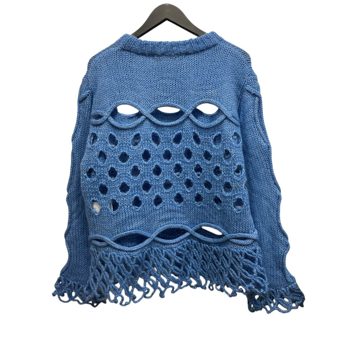 LEINWANDE Cable Mohair Sweaterモヘア混ニット0225030508 古着・中古-2枚目のアイテム画像