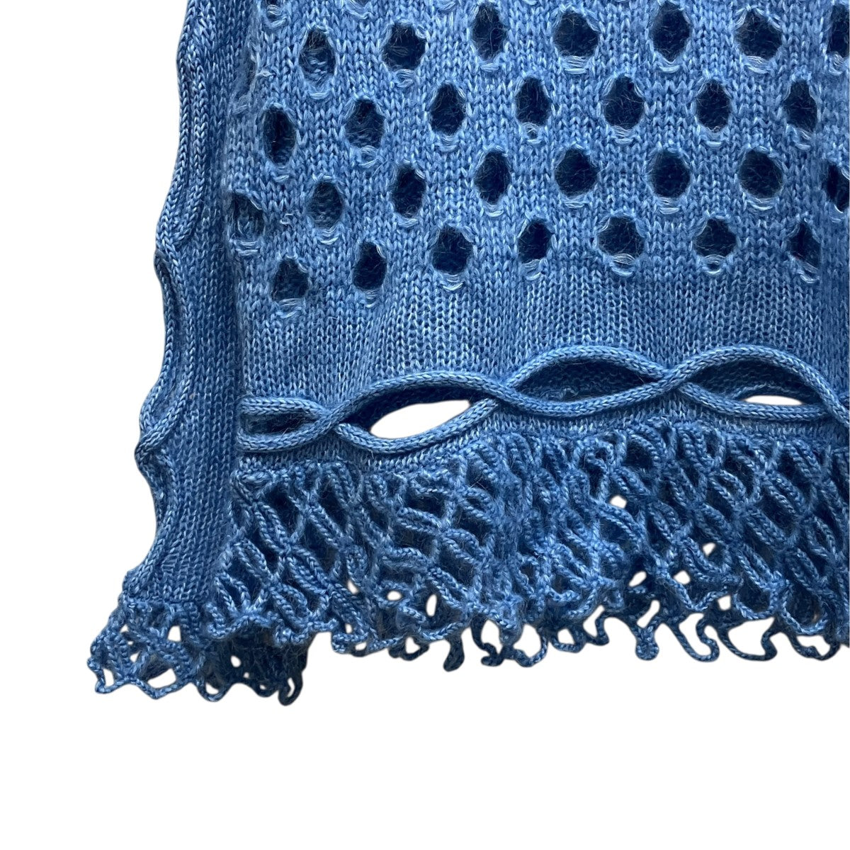 LEINWANDE Cable Mohair Sweaterモヘア混ニット0225030508 古着・中古-4枚目のアイテム画像