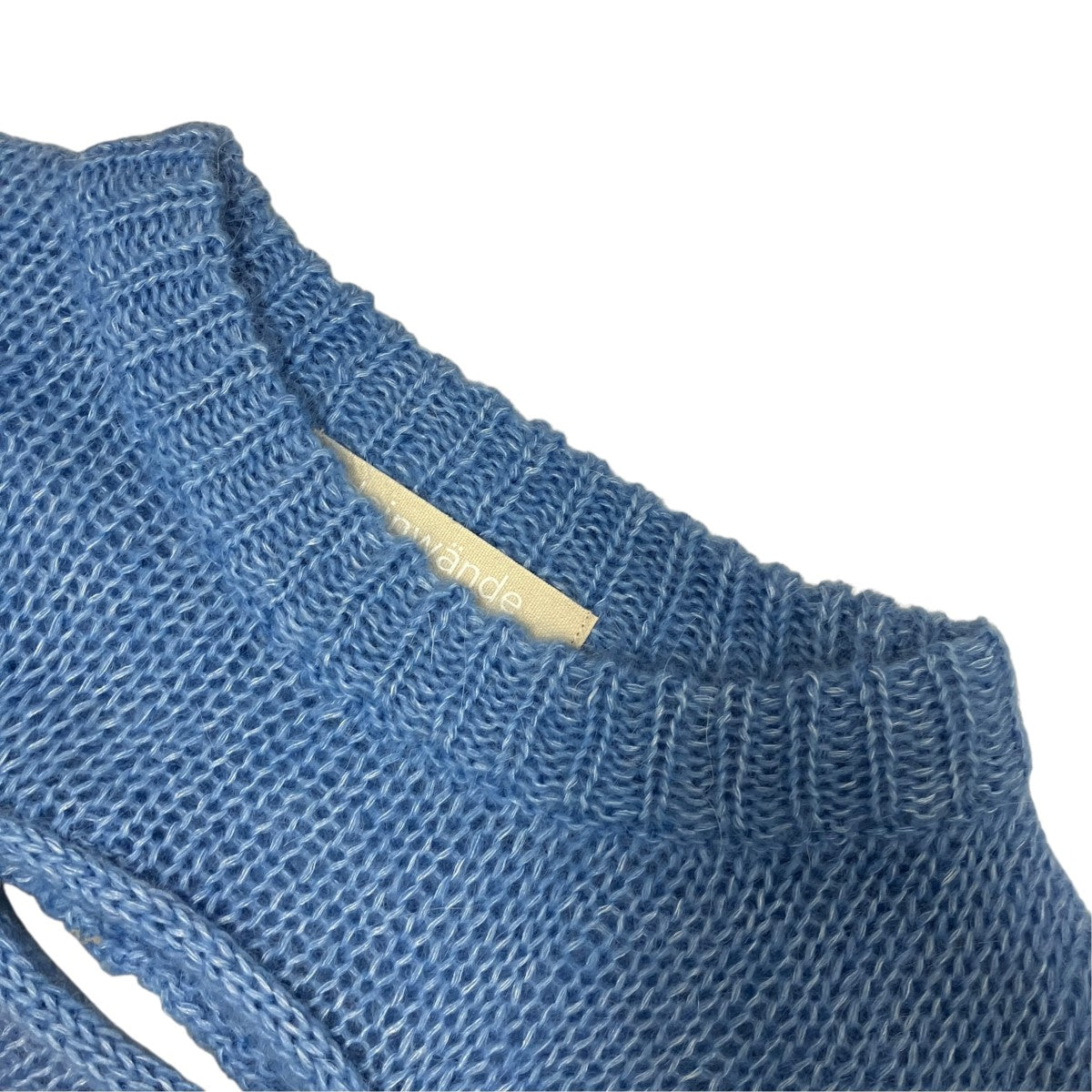LEINWANDE Cable Mohair Sweaterモヘア混ニット0225030508 古着・中古-5枚目のアイテム画像