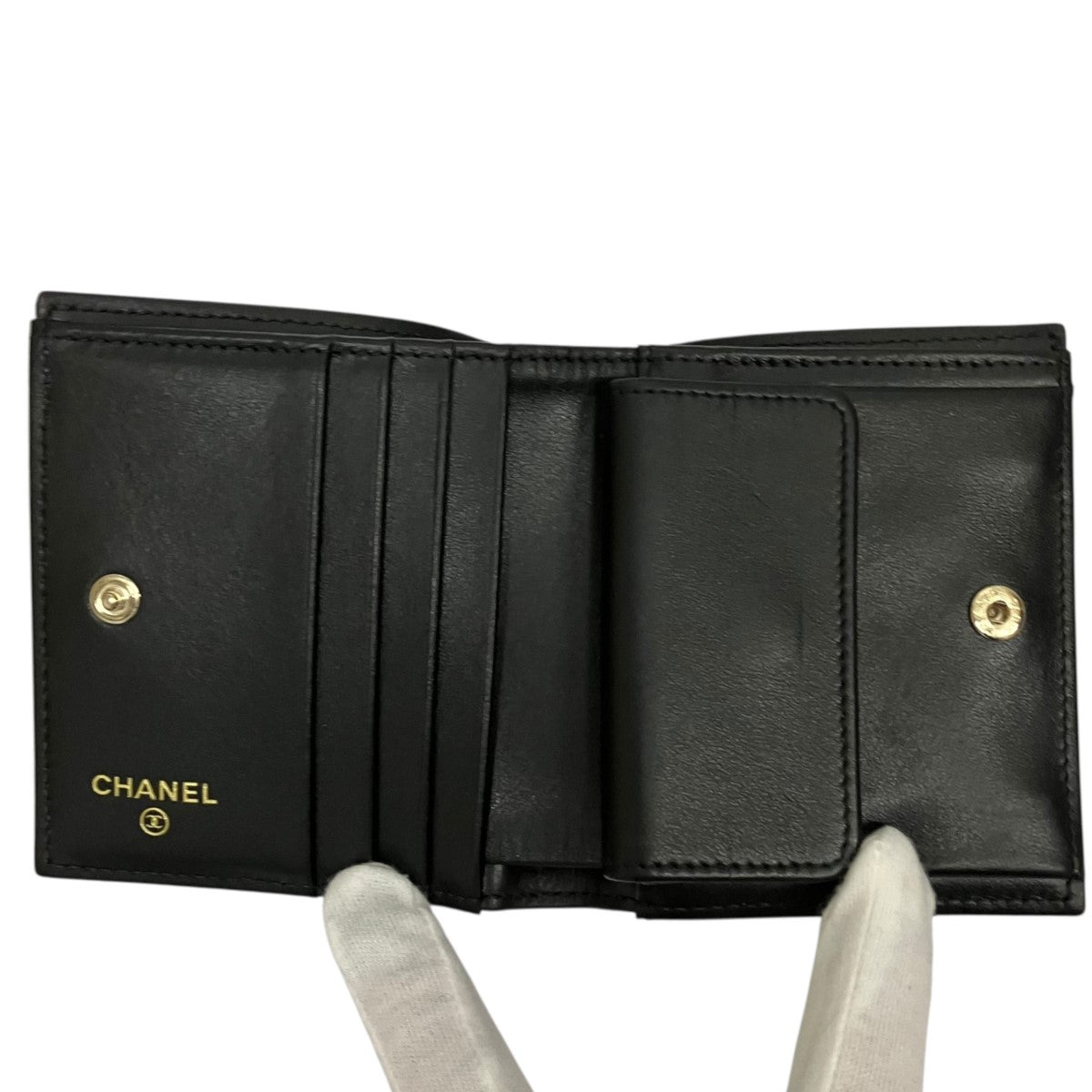 シャネル　キャビアスキン　ココマーク　二つ折り財布　CHANEL CHANEL（シャネル） 二つ折り財布 AP3722 B14928 レディース MATELASSE