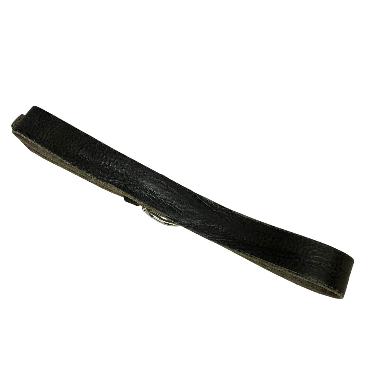 OUR LEGACY 3．5 CM BELT Soft Coal Torn BovineレザーベルトA4258BS 古着・中古-3枚目のアイテム画像