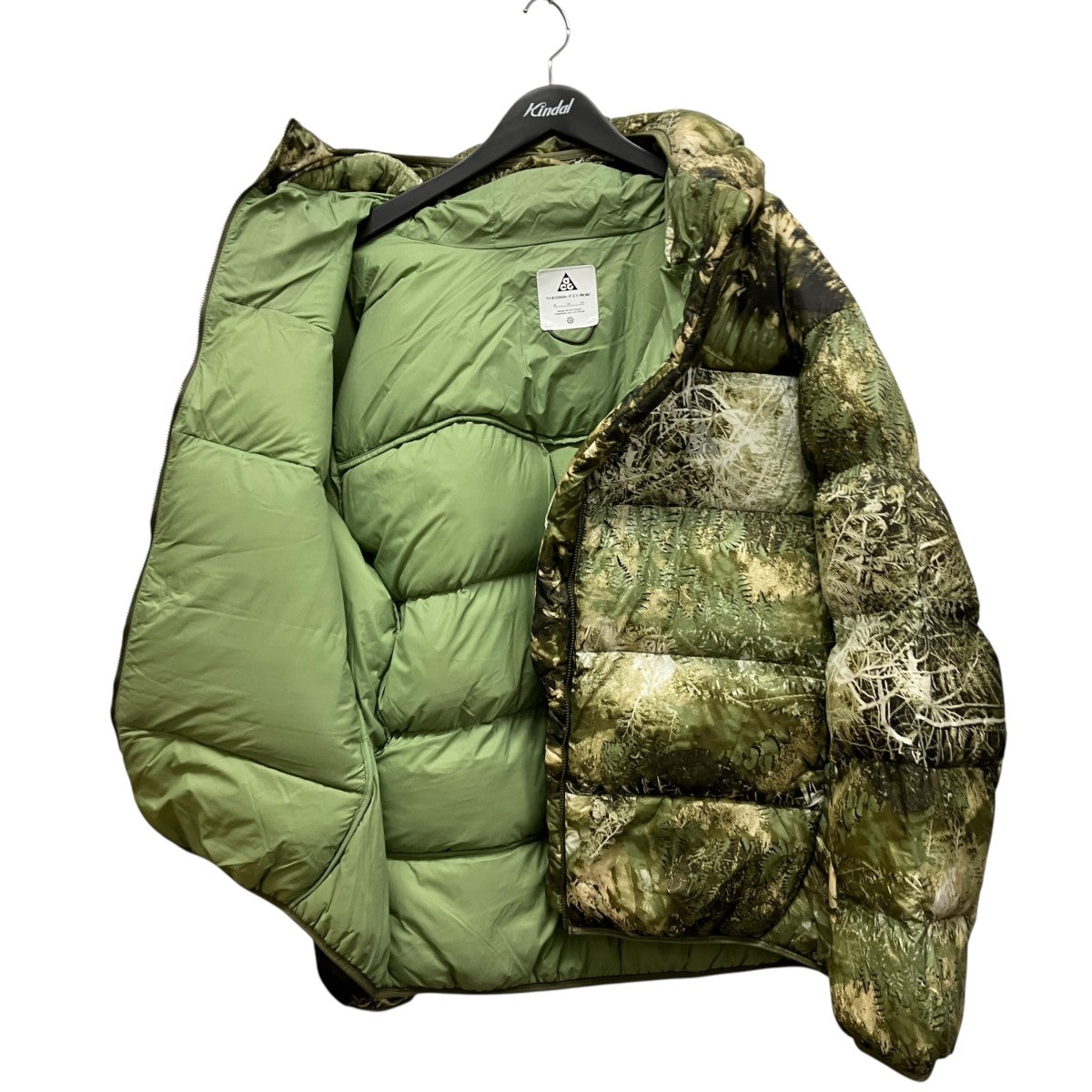 NIKE ACG AS U ACG LUNAR LAKE AOP CAPS OIL GREEN MEDIUM OLIVE REFLECTIVE SILV総柄中綿ジャケットFB8122-386 古着・中古-3枚目のアイテム画像