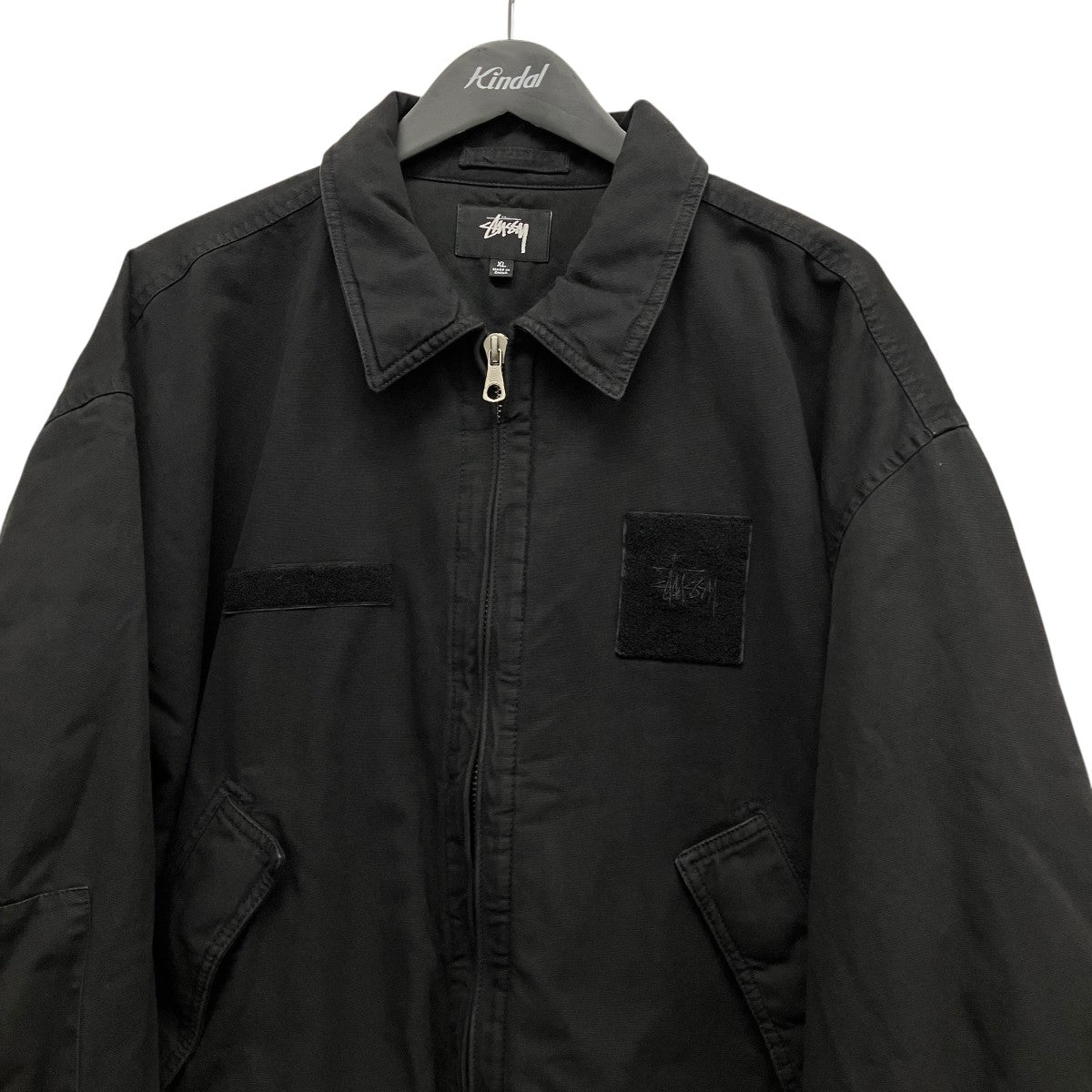 stussy FLIGHT BOMBERロゴワッペン中綿ブルゾン 古着・中古-3枚目のアイテム画像