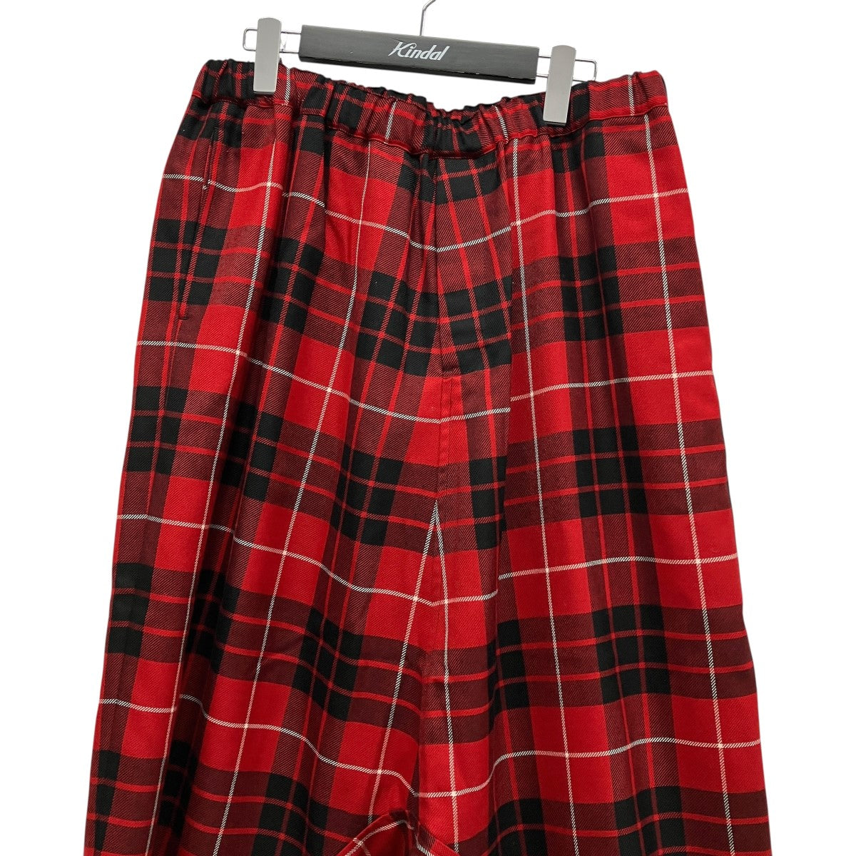 BLACK COMME des GARCONS チェック柄タータンチェックサルエルパンツ1L-P010 古着・中古-3枚目のアイテム画像