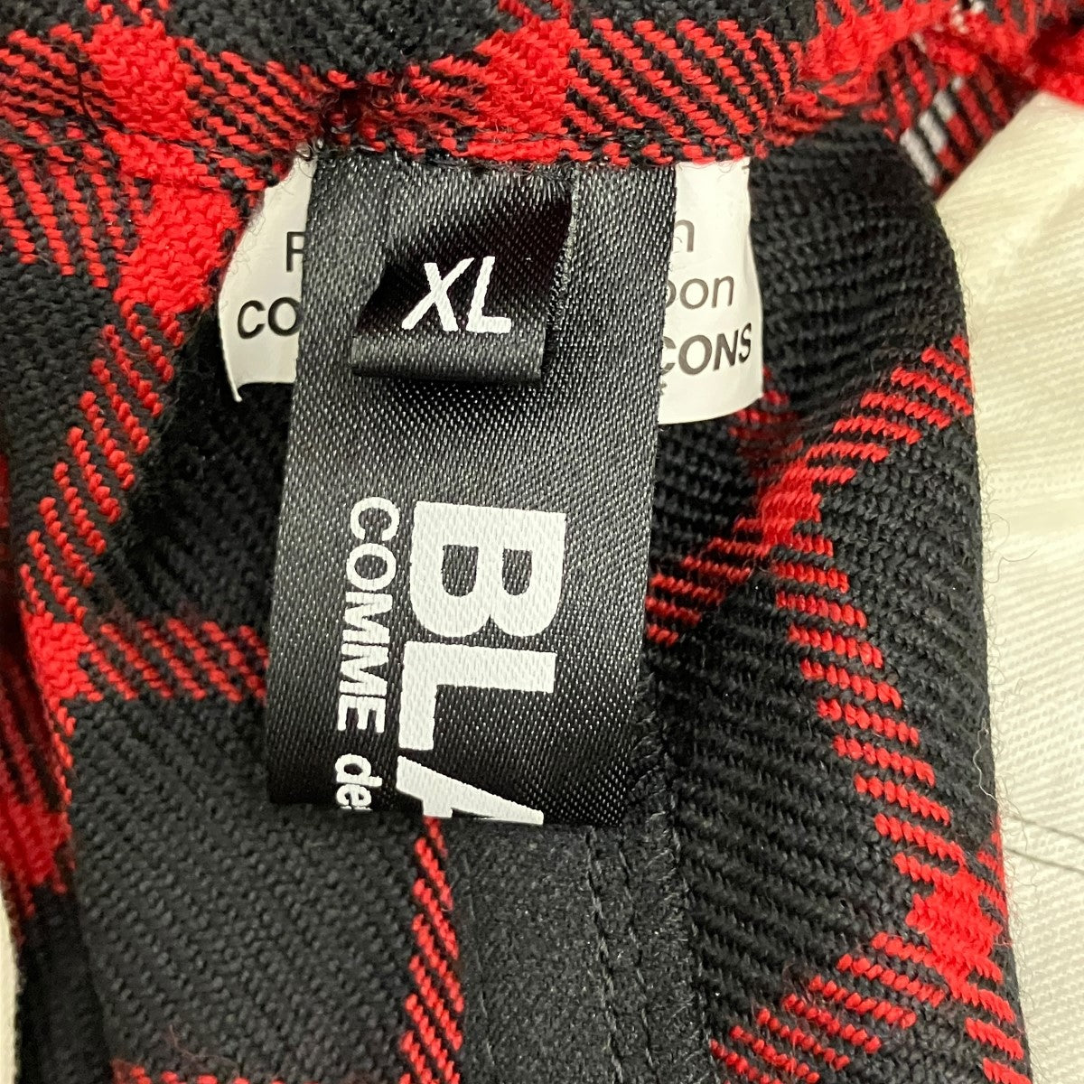 BLACK COMME des GARCONS チェック柄タータンチェックサルエルパンツ1L-P010 古着・中古-6枚目のアイテム画像