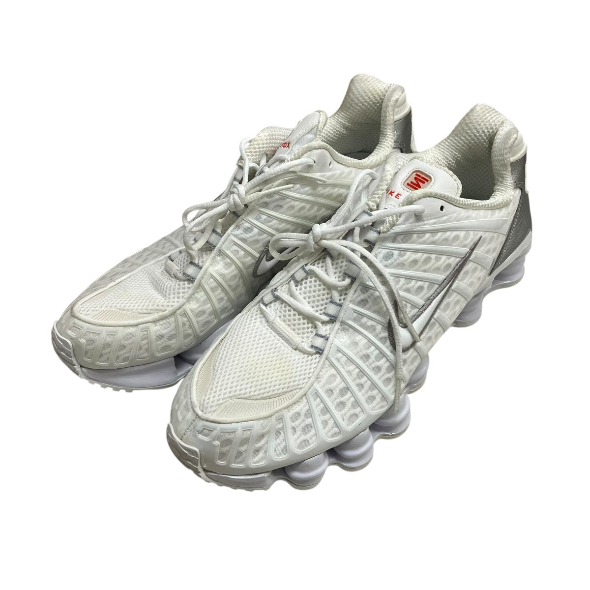 W SHOX TL WHITE WHITE-METALLIC SILVER-MAX ORANGESHOXスニーカーAR3566-100
