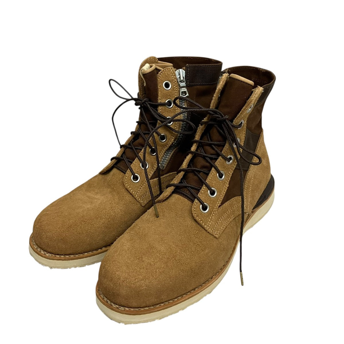 VISVIM 7-HOLE 73-FOLK異素材切替スウェードブーツ0118302002004 古着・中古-1枚目のアイテム画像