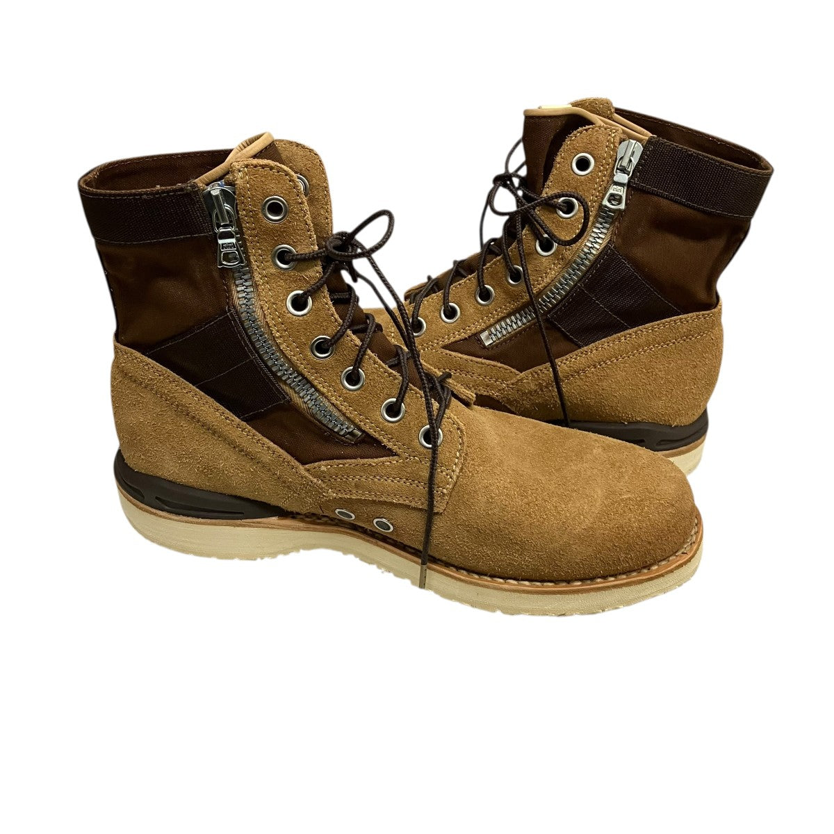 VISVIM 7-HOLE 73-FOLK異素材切替スウェードブーツ0118302002004 古着・中古-5枚目のアイテム画像