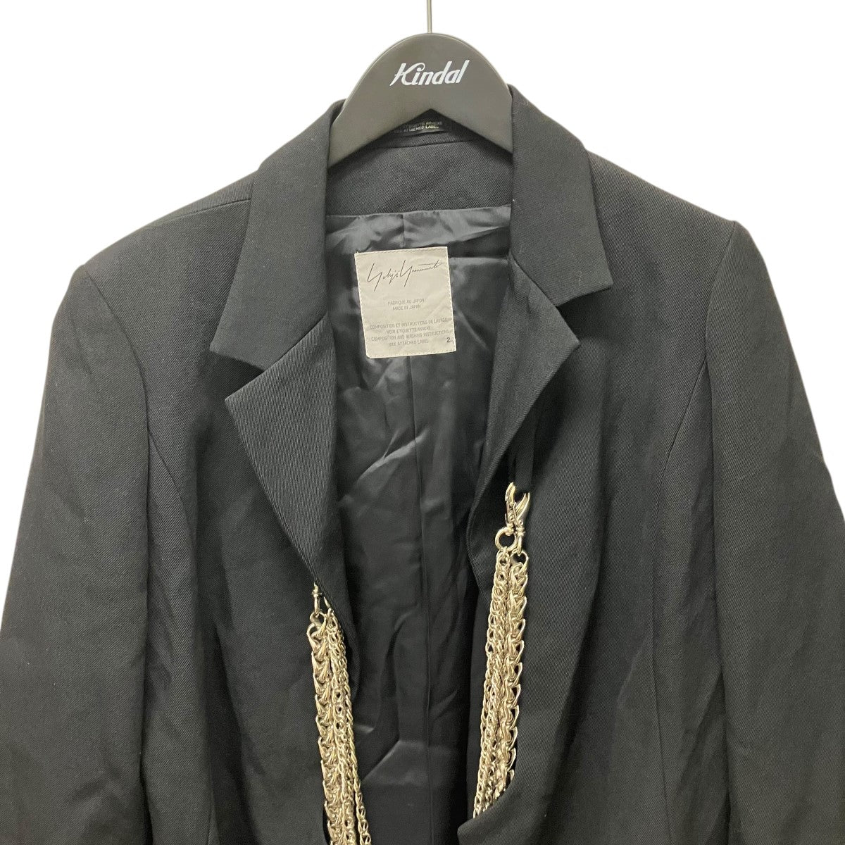 Y's ヨウジヤマモト テーラードジャケット YOHJI YAMAMOTO(ヨウジヤマモト) チェーンデザインテーラード