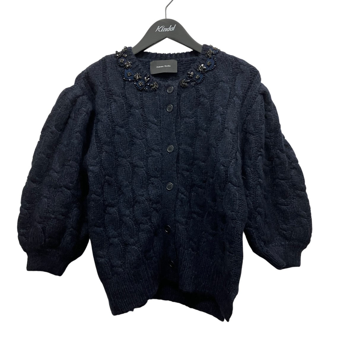 Simone Rocha ビジューデザインカーディガン6515-343-0584 古着・中古-1枚目のアイテム画像