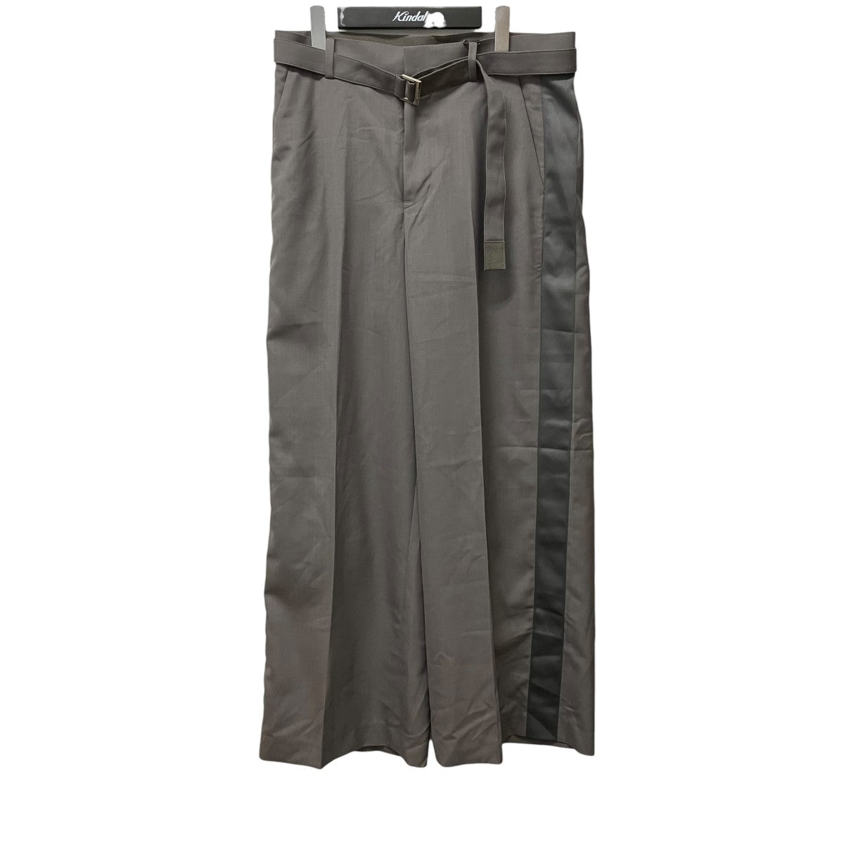 sacai ベルテッドサイドラインパンツ25-03711M 古着・中古-1枚目のアイテム画像